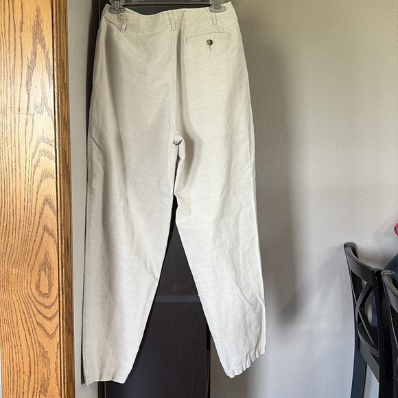 Women’s LL Bean Size 12 Regular 52% Linen Casual Pants - Picture 2 of 6